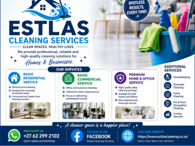 Estlas Cleaning services - Pretoria East