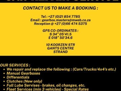 GEARBOX MASTERS